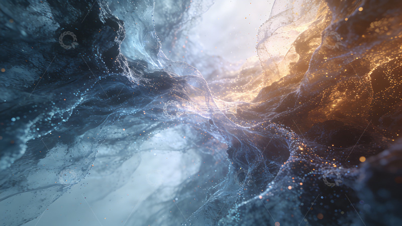 高清大图下载【趣麦麦图】梦幻星云抽象艺术背景图