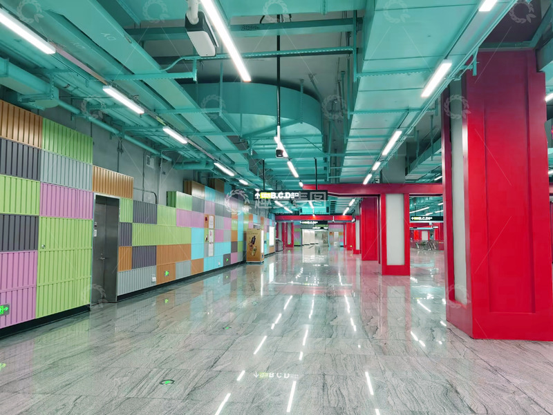 高清大图下载【趣麦麦图】现代地铁站彩色装饰设计