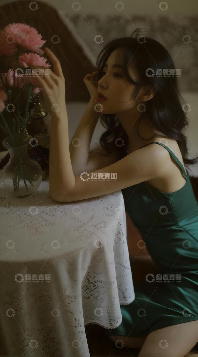 高清大图下载【趣麦麦图】氛围感治愈系复古风港风美女5