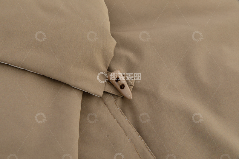高清大图下载【趣麦麦图】实物拍摄牛角扣纽扣服装面料细节特写