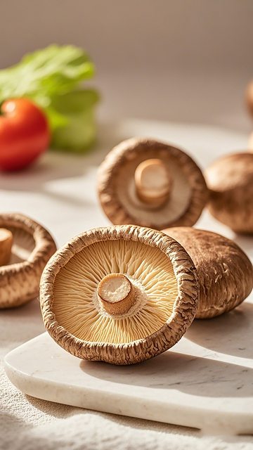 新鲜香菇美食摄影素材