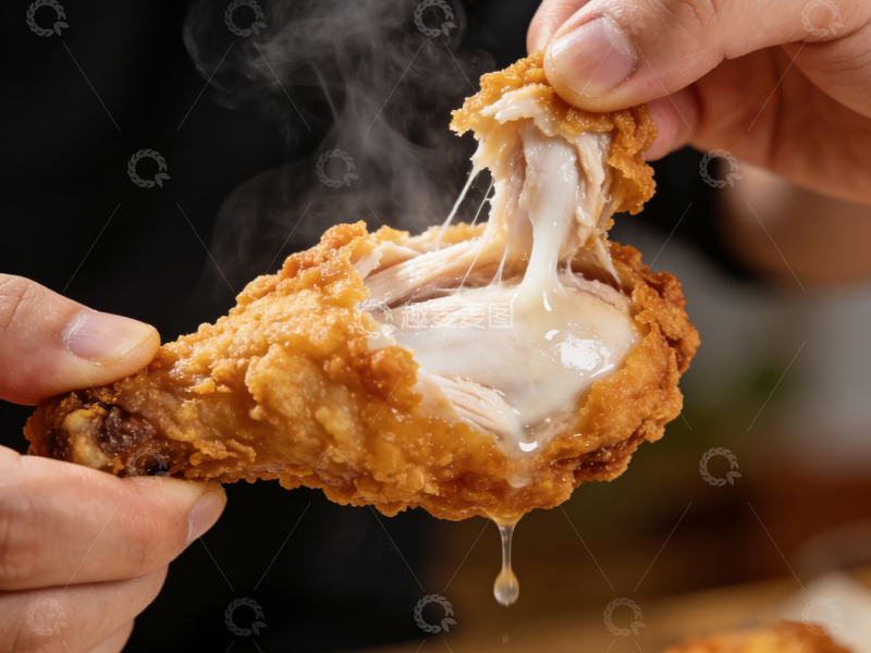 高清大图下载【趣麦麦图】炸鸡美味特写美食摄影