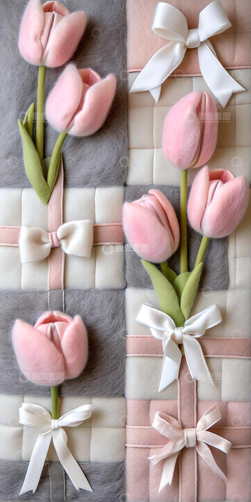 高清大图下载【趣麦麦图】毛茸茸治愈系花朵ins风