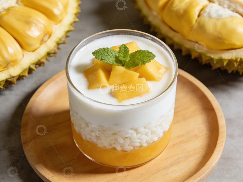 高清大图下载【趣麦麦图】芒果酸奶杯甜品美食摄影
