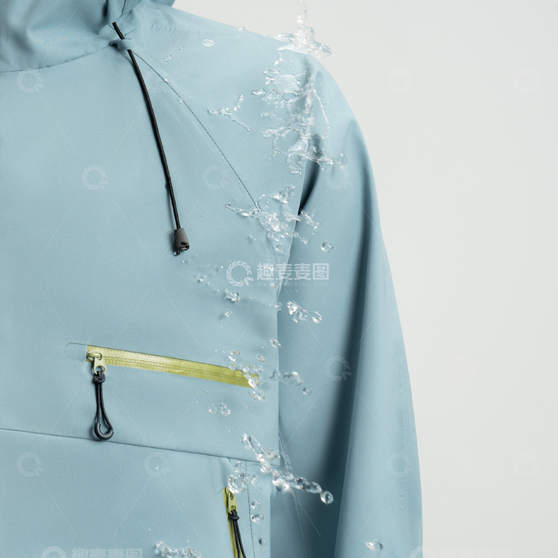 高清大图下载【趣麦麦图】实物拍摄电商服装面料飞溅泼水水珠特写