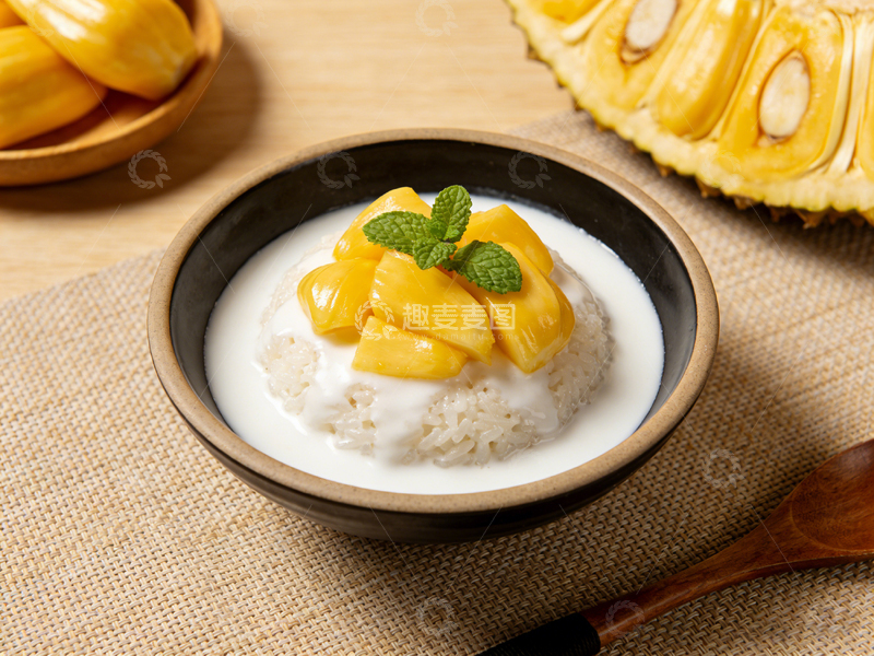 高清大图下载【趣麦麦图】椰奶糯米饭甜点美食摄影