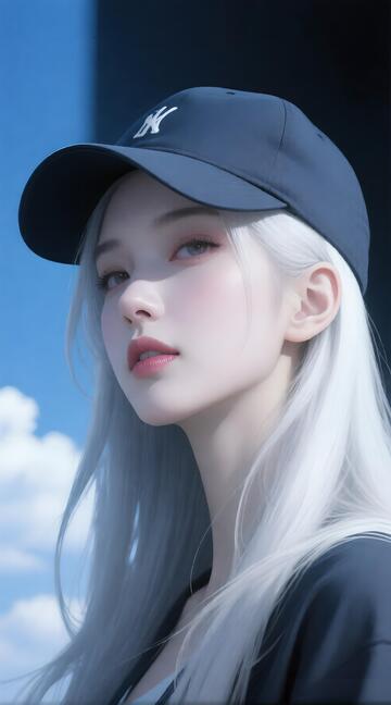 治愈系动漫风卡通女生