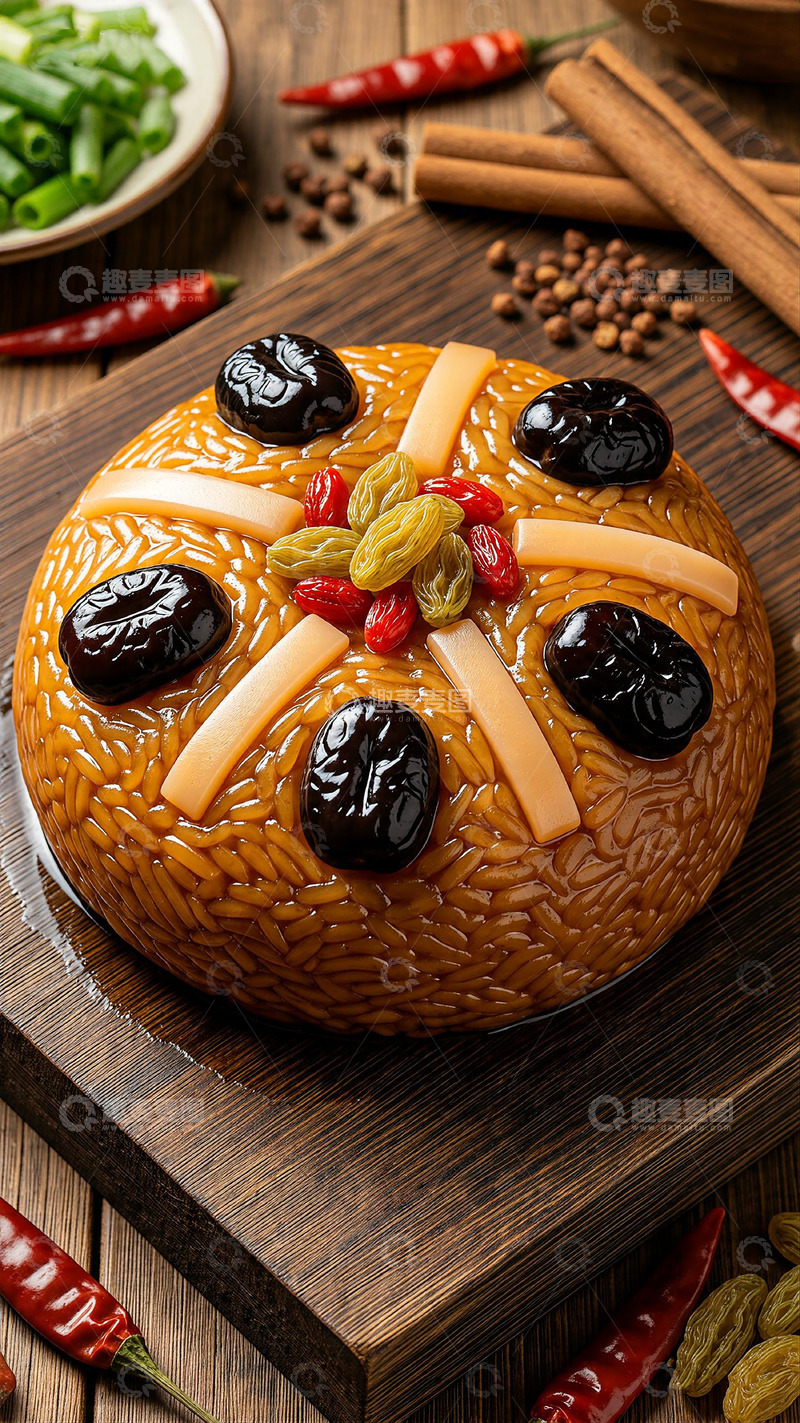 高清大图下载【趣麦麦图】中式传统美食装饰八宝饭