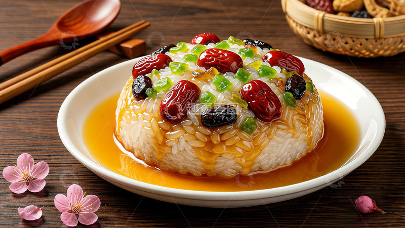 高清大图下载【趣麦麦图】传统八宝饭美食摄影图片