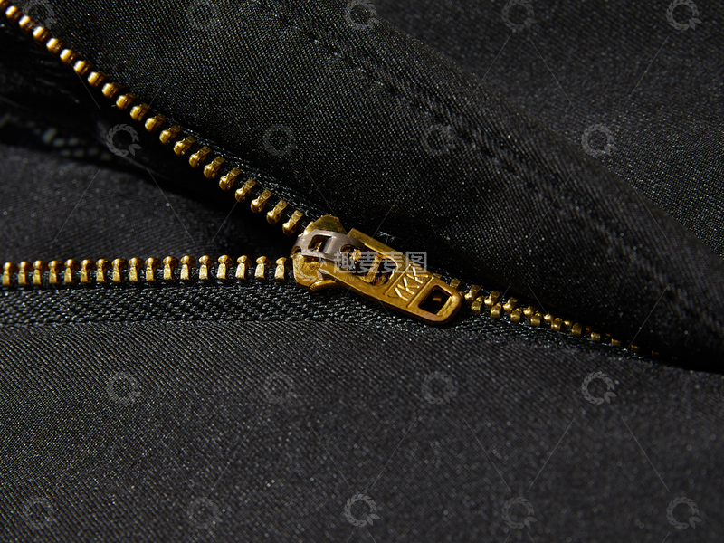 高清大图下载【趣麦麦图】YKK金属拉链拉锁锁头细节近景特写