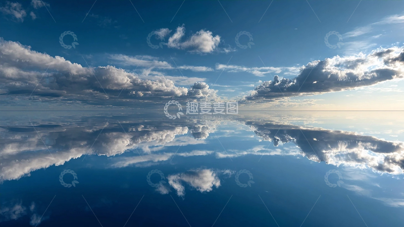 高清大图下载【趣麦麦图】天空之镜云彩倒影风光