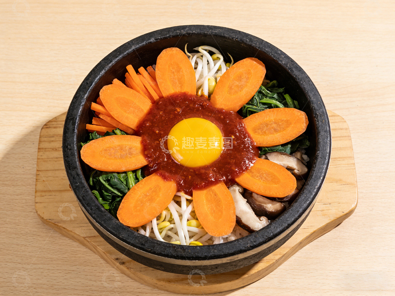 高清大图下载【趣麦麦图】韩式石锅拌饭美食摄影