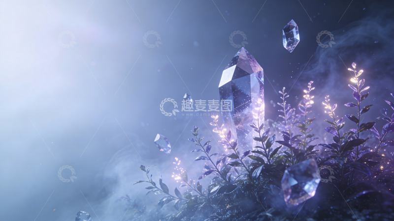 高清大图下载【趣麦麦图】魔幻水晶森林幻想场景