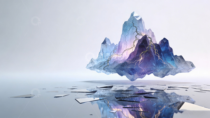 高清大图下载【趣麦麦图】梦幻冰山幻想艺术CG