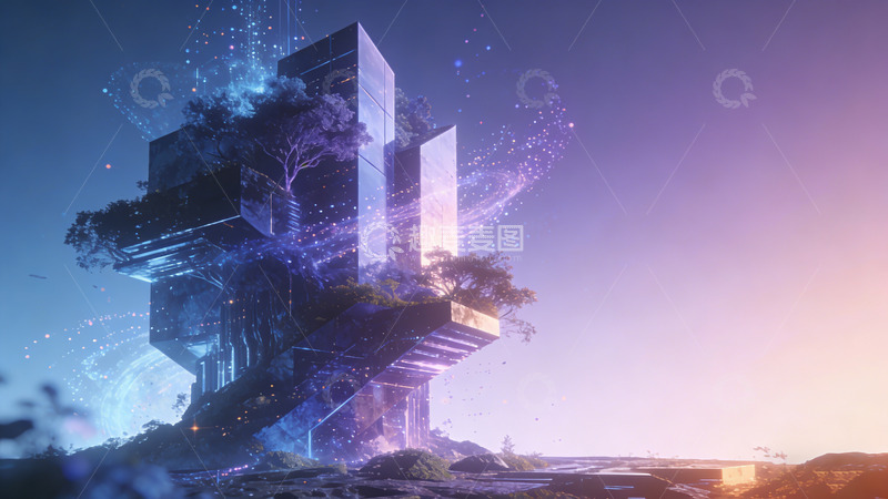 高清大图下载【趣麦麦图】未来主义建筑科技幻想概念图