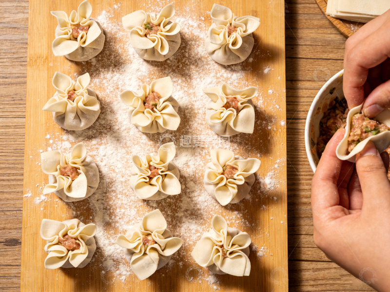 高清大图下载【趣麦麦图】中式饺子制作步骤