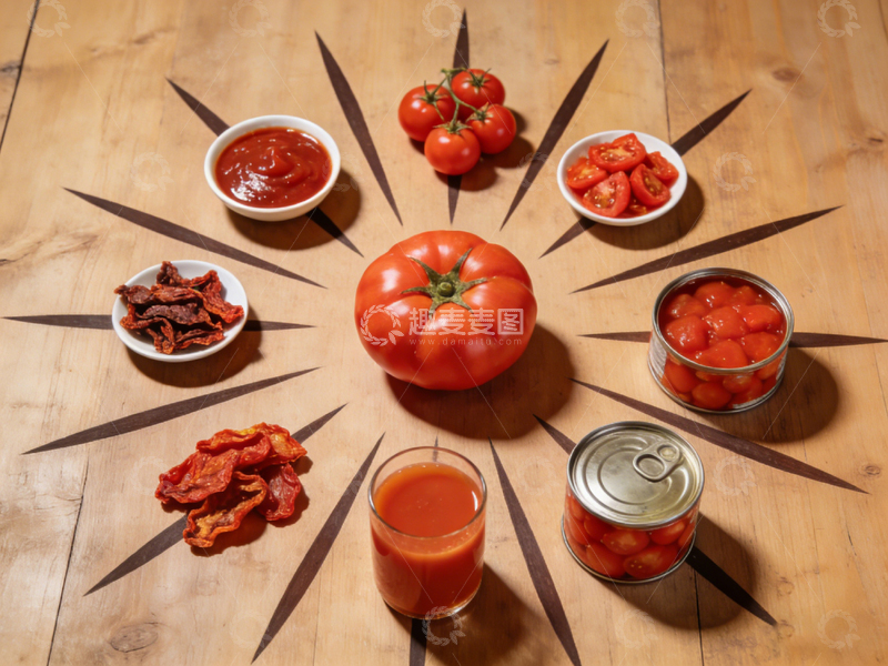 高清大图下载【趣麦麦图】番茄美食摆盘设计