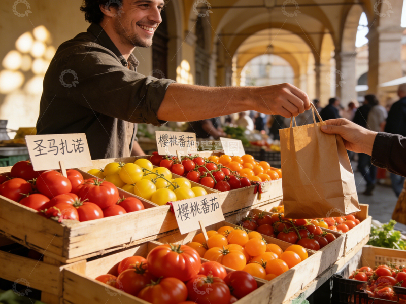 高清大图下载【趣麦麦图】市场买菜生活场景摄影