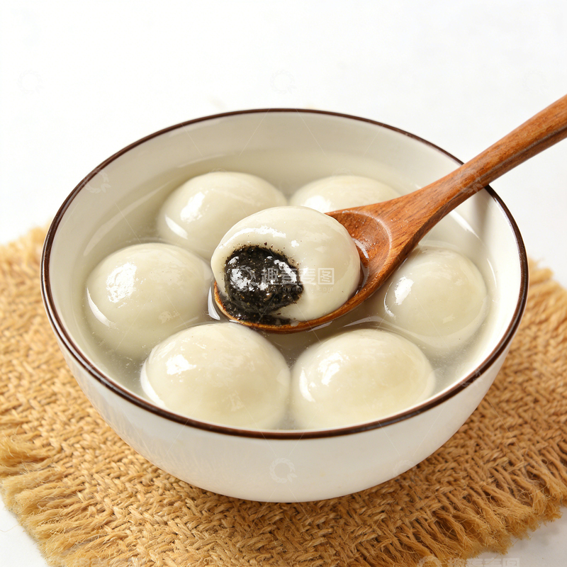 高清大图下载【趣麦麦图】一碗元宵美食