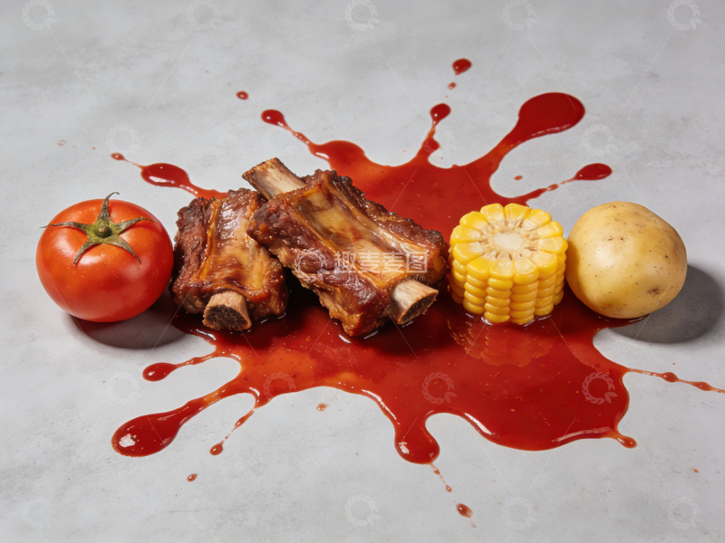 高清大图下载【趣麦麦图】美食摄影烧烤食材摆盘
