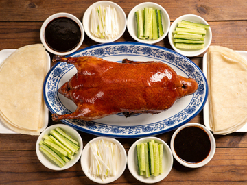 北京烤鸭美食摄影图片