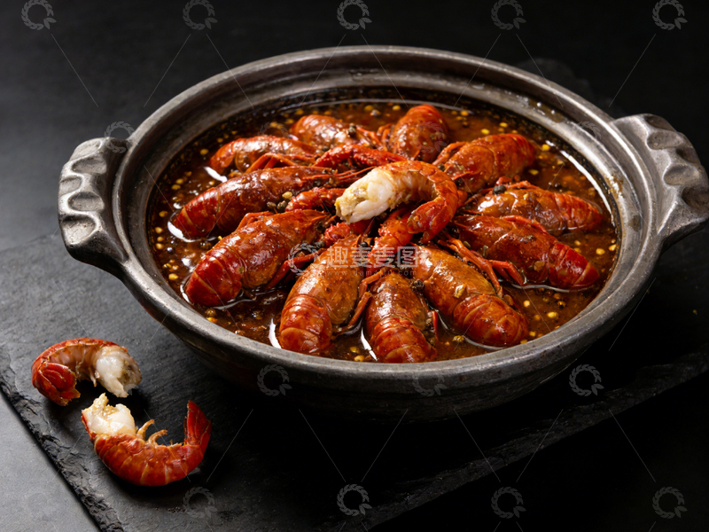 高清大图下载【趣麦麦图】香辣小龙虾美食摄影
