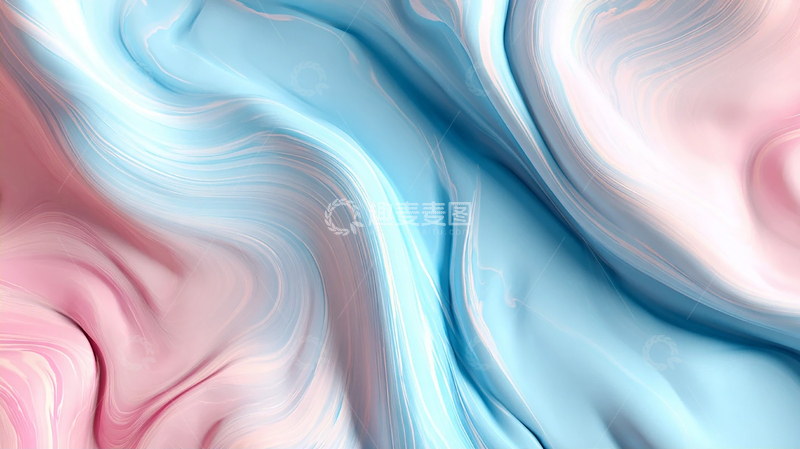 高清大图下载【趣麦麦图】流动的粉蓝云彩