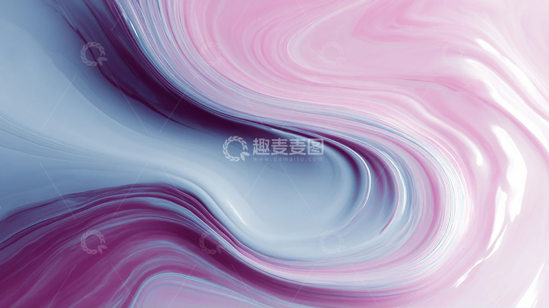 高清大图下载【趣麦麦图】梦幻色彩的流动艺术