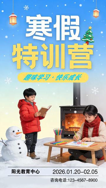 寒假特训营趣味学习快乐成长