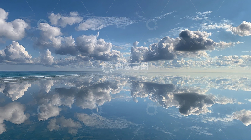 高清大图下载【趣麦麦图】天空倒影的奇幻之旅