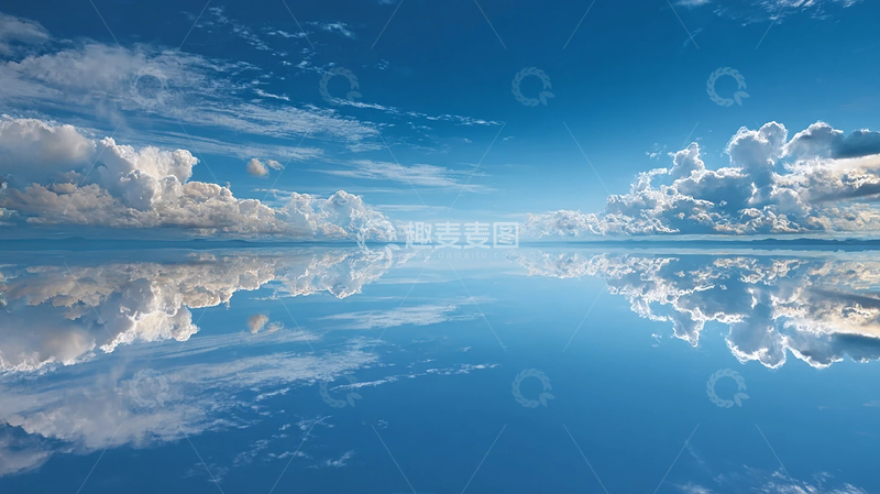 高清大图下载【趣麦麦图】蓝天白云的极致交融