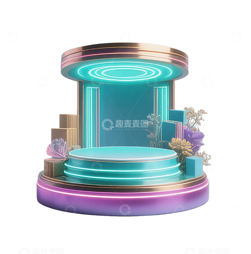 高清大图下载【趣麦麦图】科技感舞台展台设计