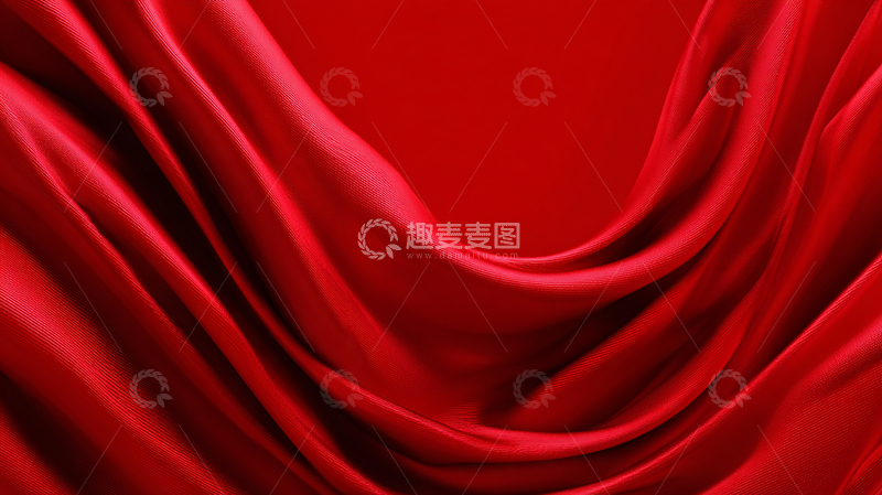 高清大图下载【趣麦麦图】绚丽缎面：红色的秘密