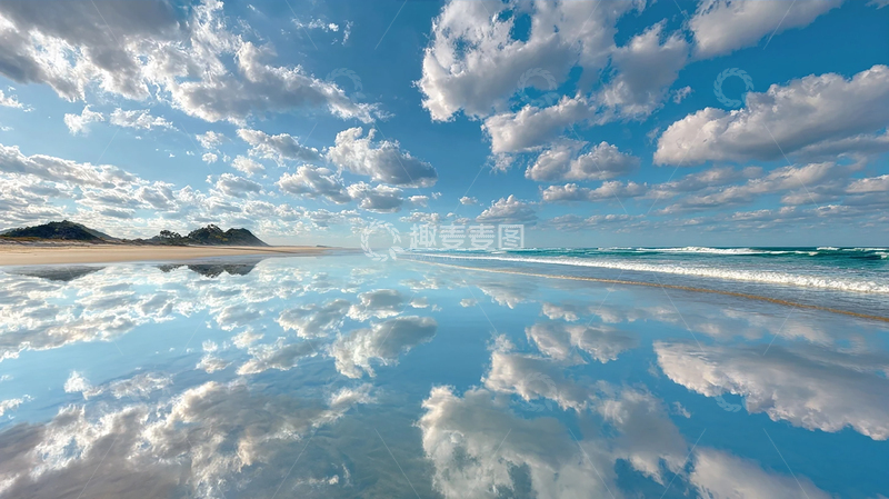 高清大图下载【趣麦麦图】天空之镜：云海倒影奇观