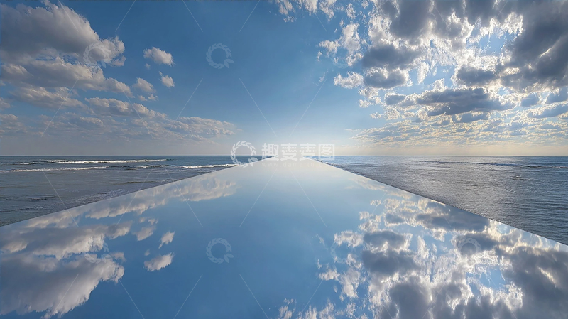 高清大图下载【趣麦麦图】天际线上的镜像奇观