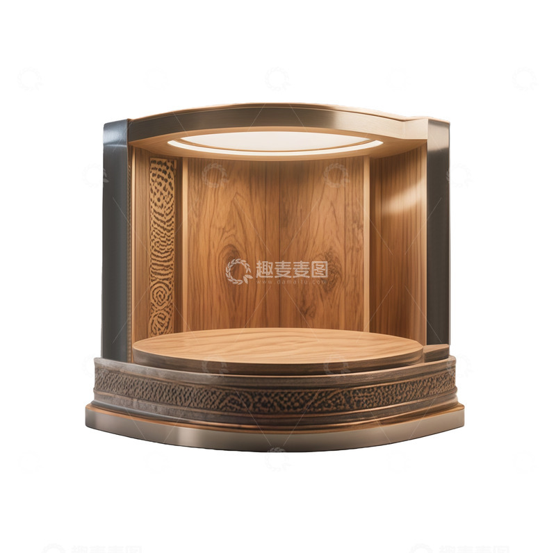 高清大图下载【趣麦麦图】木质展示台装饰设计
