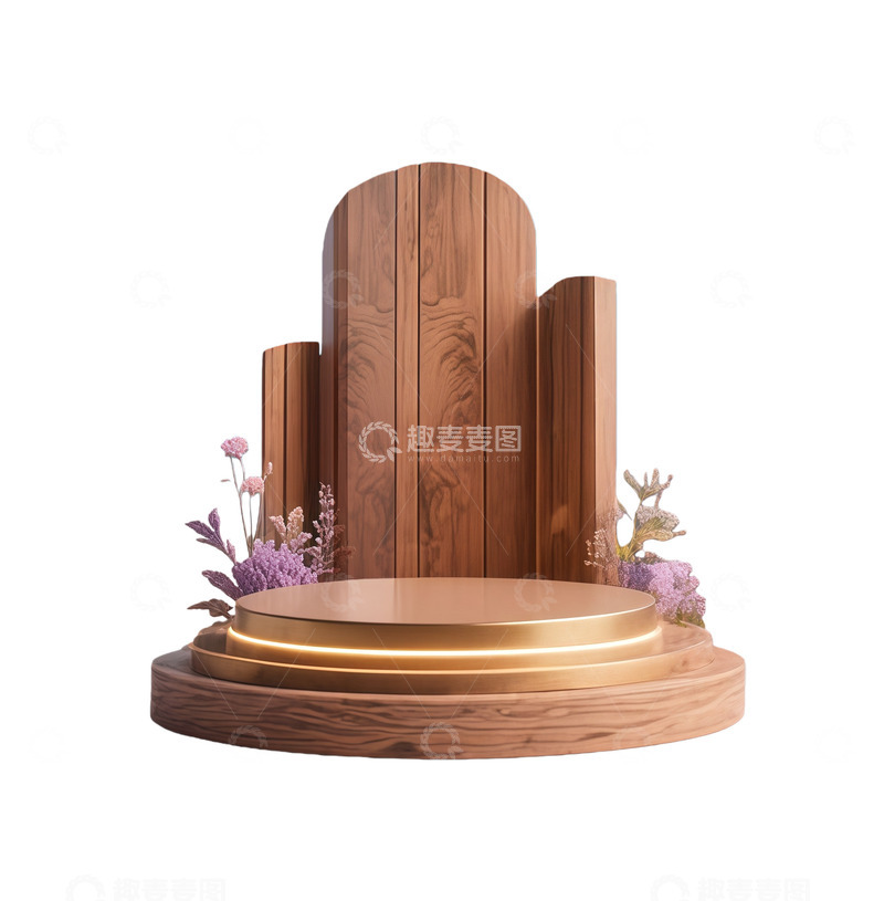 高清大图下载【趣麦麦图】木质舞台展示台装饰设计