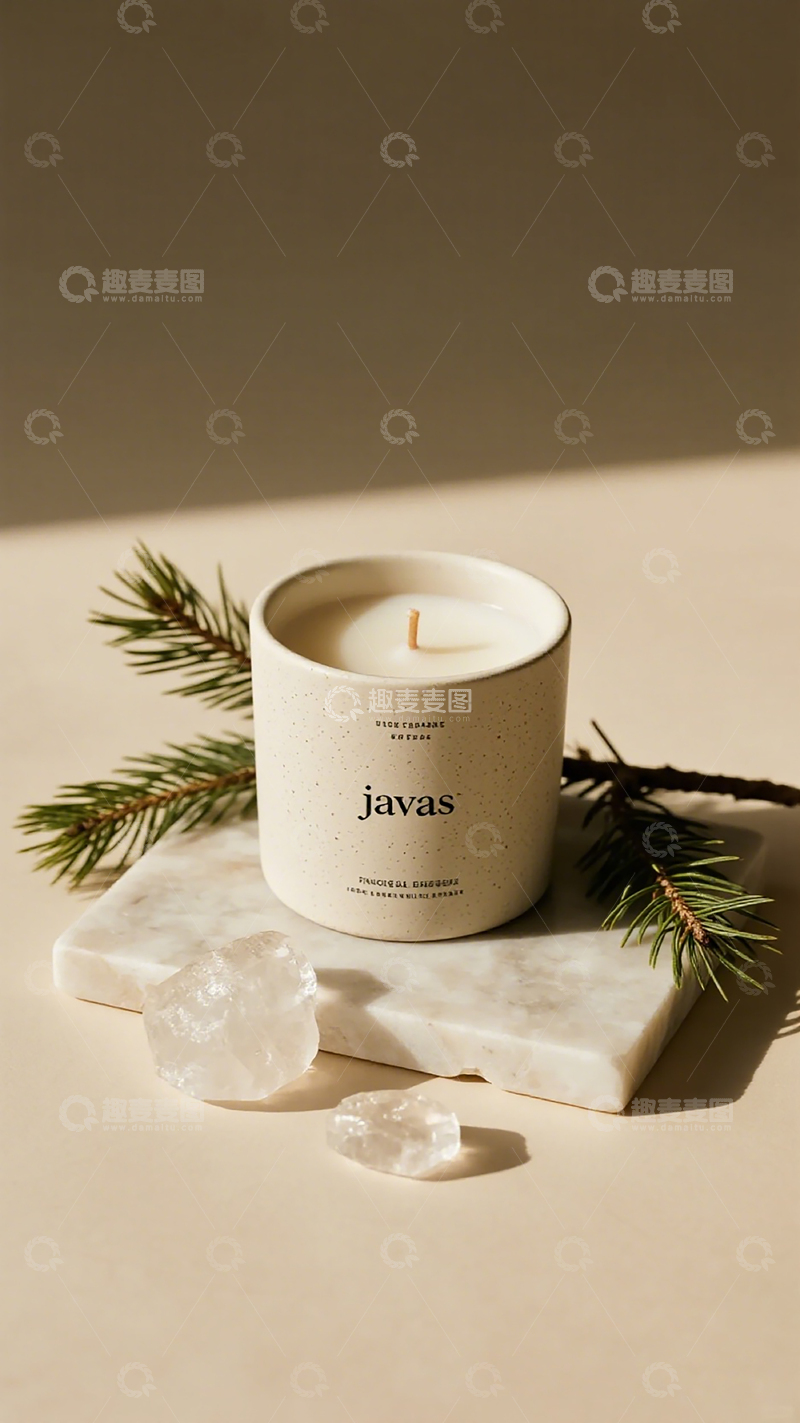 高清大图下载【趣麦麦图】简约香薰蜡烛静物摄影