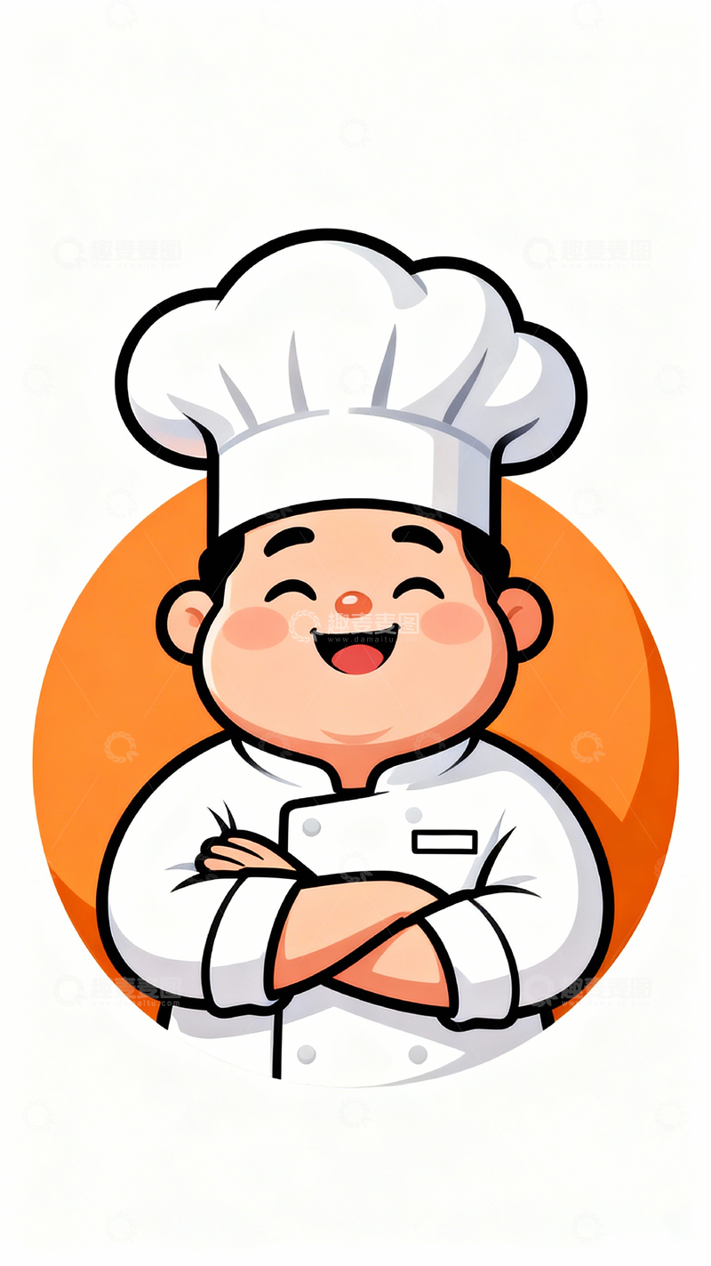 高清大图下载【趣麦麦图】卡通厨师形象设计元素
