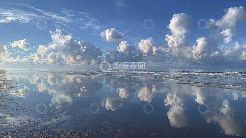 高清大图下载【趣麦麦图】海天一色的宁静奇观