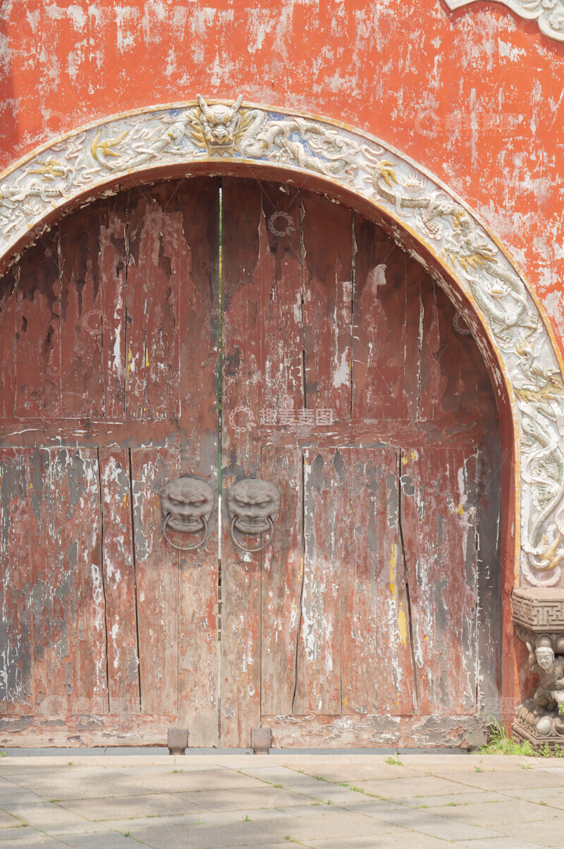 高清大图下载【趣麦麦图】古老红门古风建筑