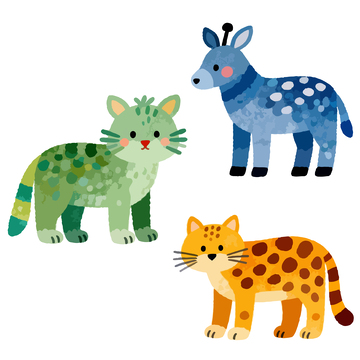 卡通童话动物插画合集