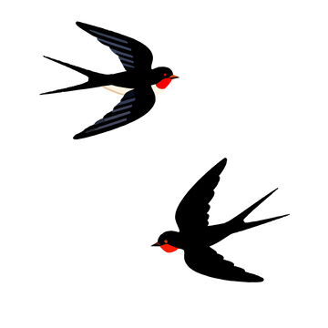 简约燕子插画矢量素材