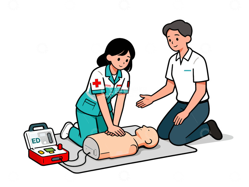 源文件下载【趣麦麦图】急救培训示意图