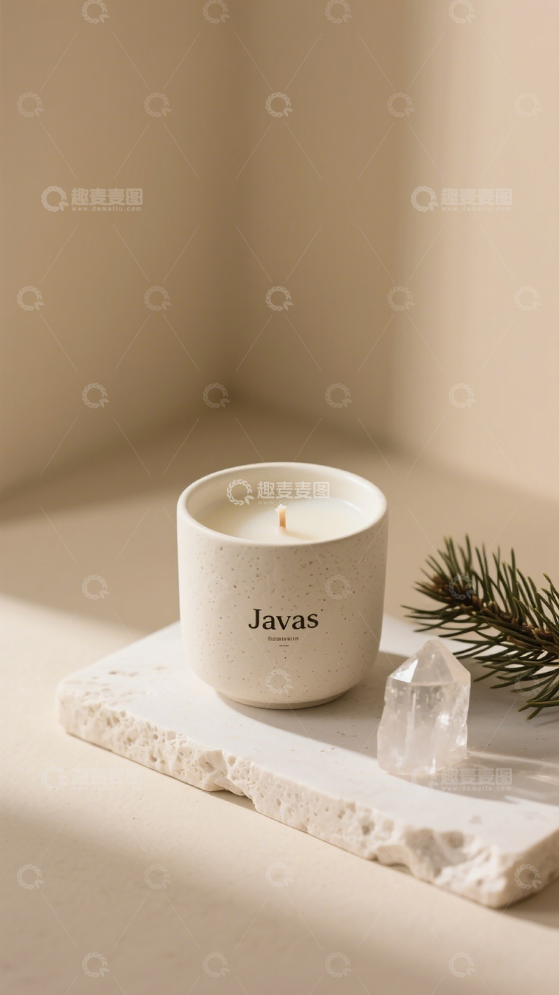 高清大图下载【趣麦麦图】简约香薰蜡烛静物摄影