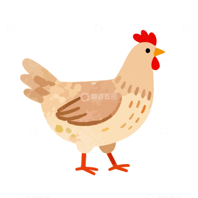 源文件下载【趣麦麦图】卡通鸡插画设计素材