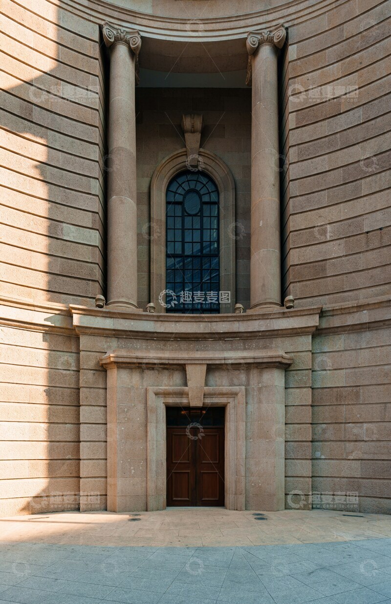 高清大图下载【趣麦麦图】古典建筑立柱门窗设计素材
