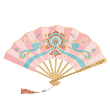 敦煌风扇子免抠元素