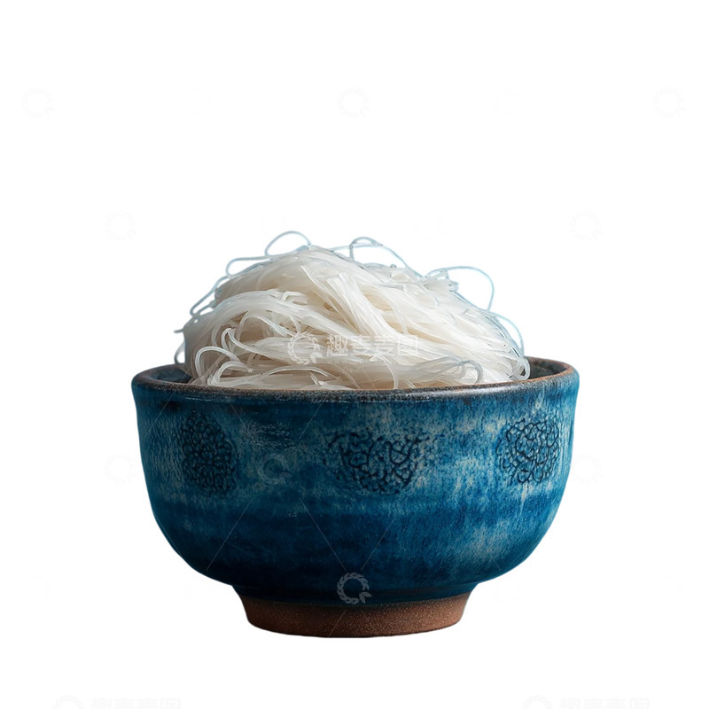 高清大图下载【趣麦麦图】靛蓝粗碗盛载半缕晶莹