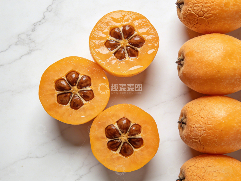 高清大图下载【趣麦麦图】枇杷果实特写摄影图片